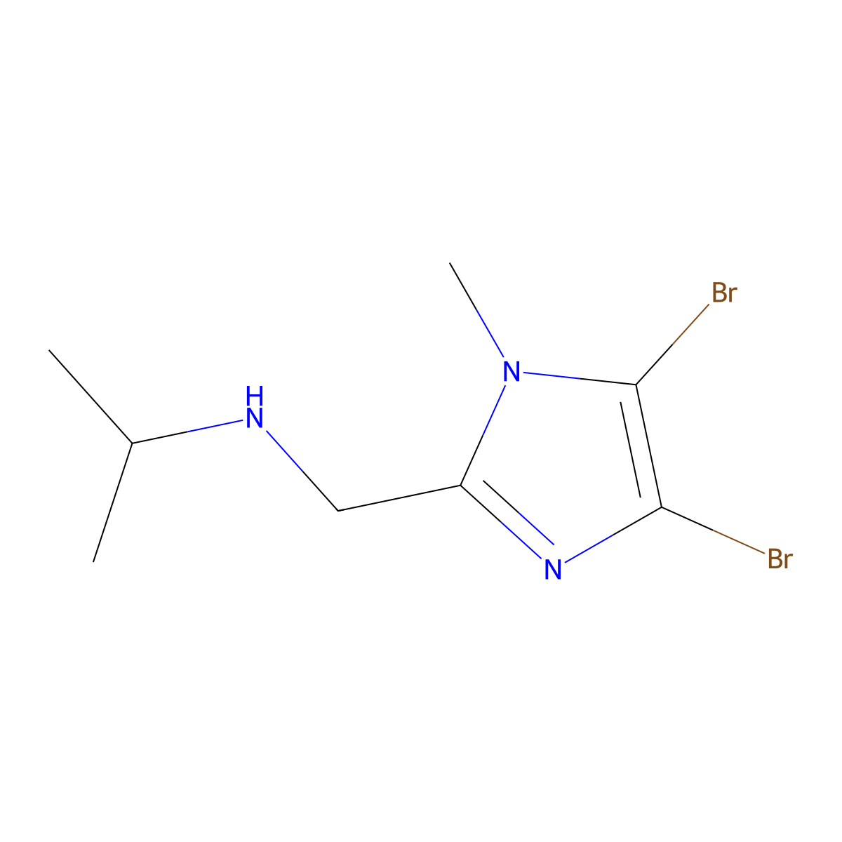 [(4,5-Dibromo-1-methyl-1H-imidazol-2-yl)methyl](propan-2-yl)amine molecular structure, CAS 2092595-53-2