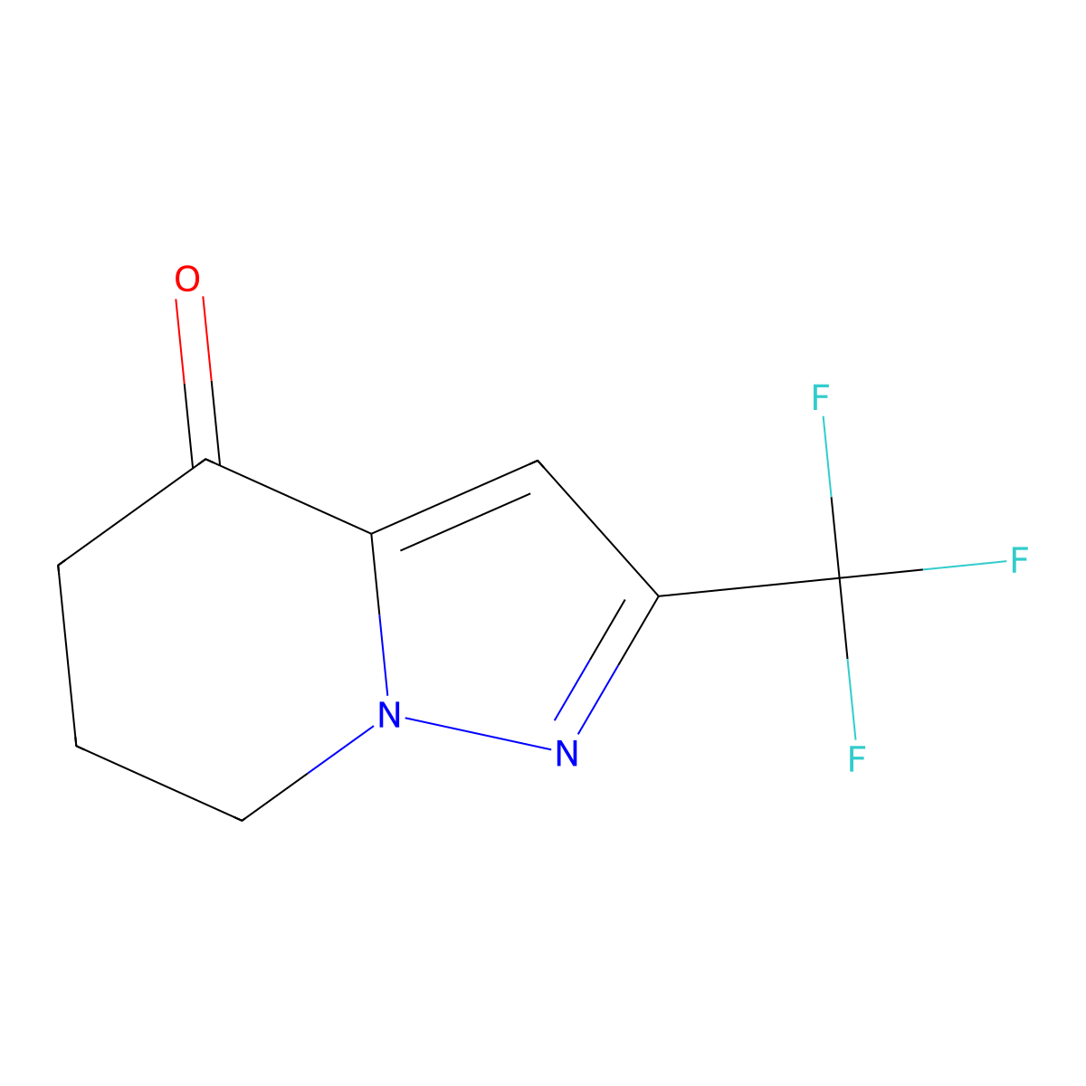 2-(Trifluoromethyl)-4H,5H,6H,7H-pyrazolo[1,5-a]pyridin-4-one molecular structure, CAS 2092598-78-0