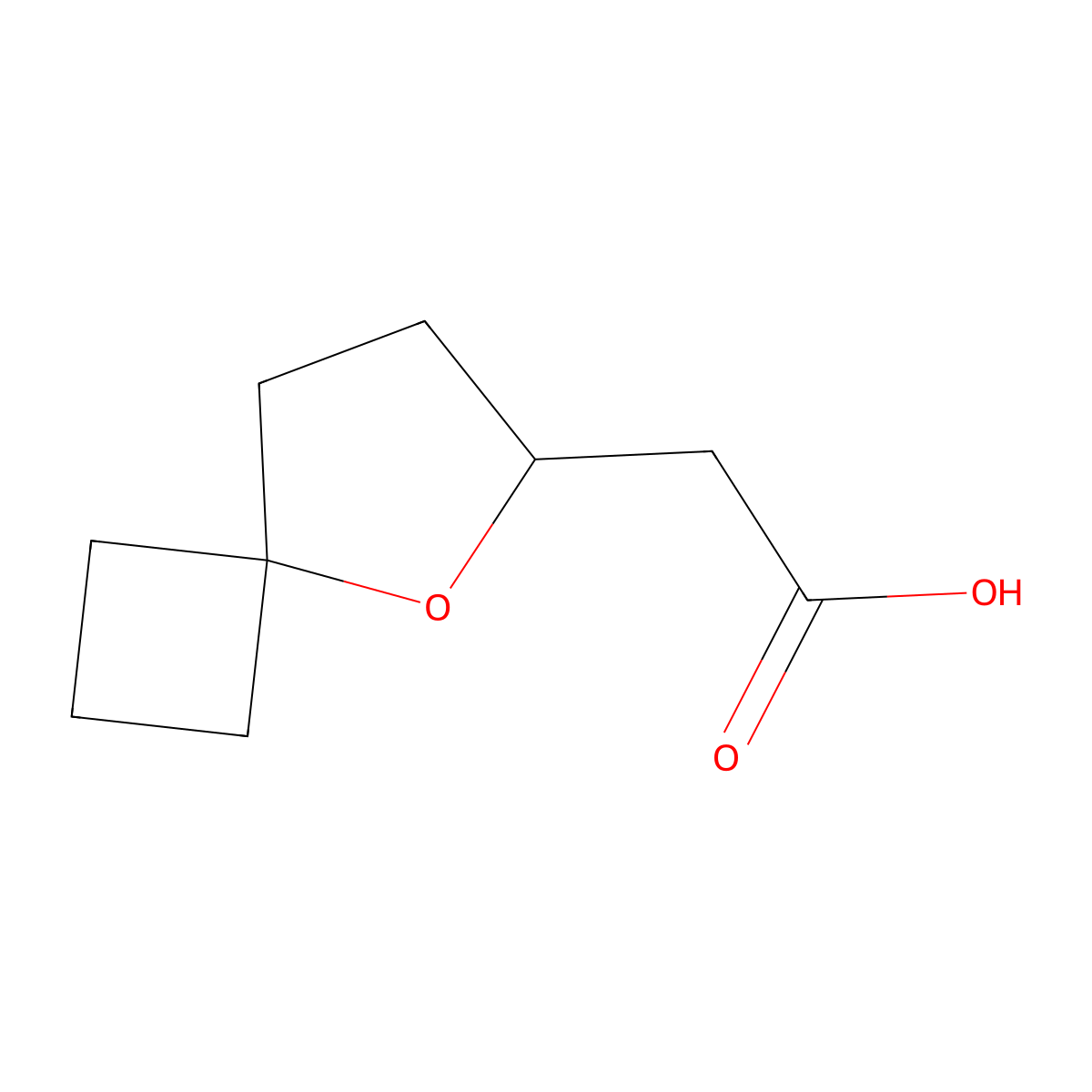 2-{5-Oxaspiro[3.4]octan-6-yl}acetic acid molecular structure, CAS 2092599-28-3