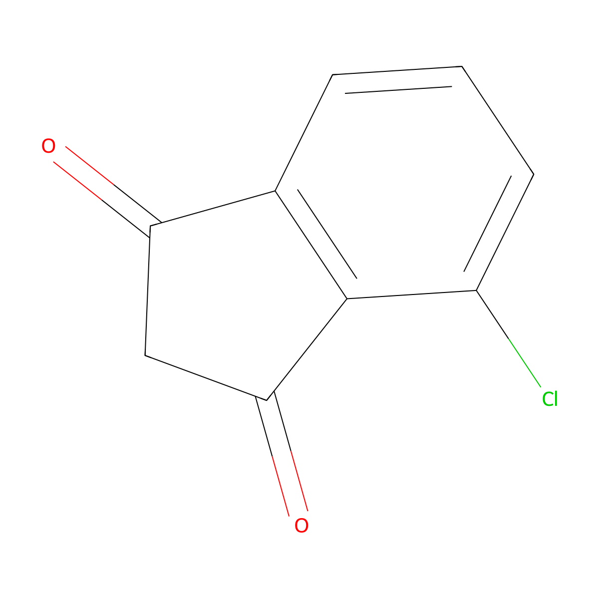 4-Chloro-1H-indene-1,3(2H)-dione molecular structure, CAS 20926-88-9