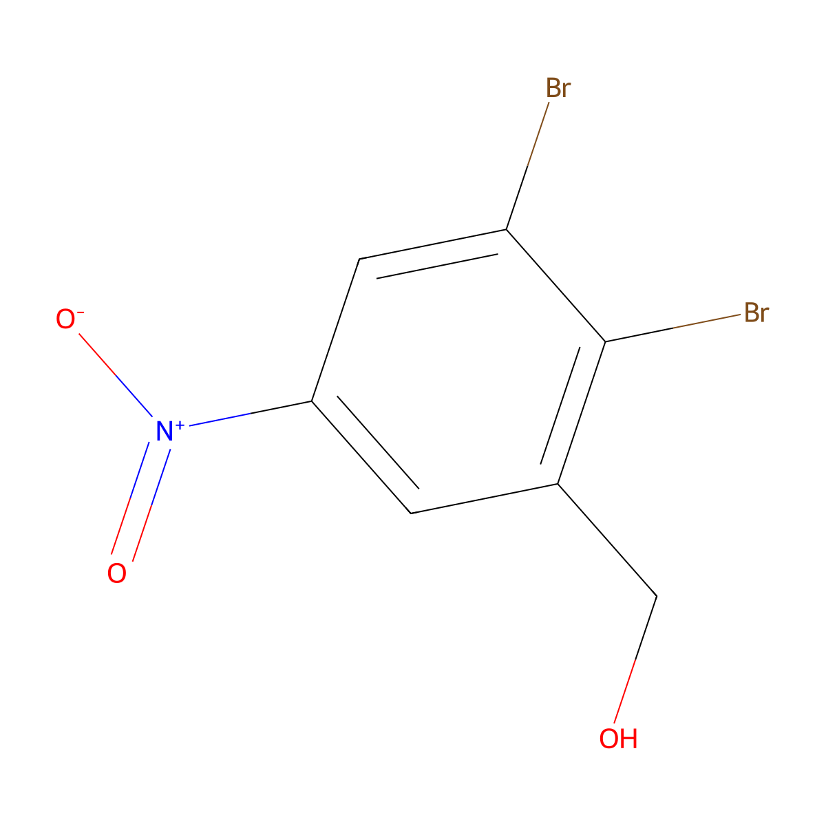 (2,3-Dibromo-5-nitrophenyl)methanol molecular structure, CAS 2092623-72-6