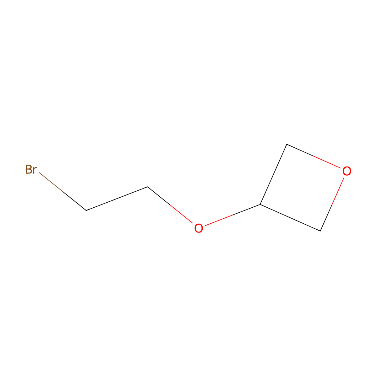 3-(2-Bromoethoxy)oxetane molecular structure, CAS 2092628-73-2