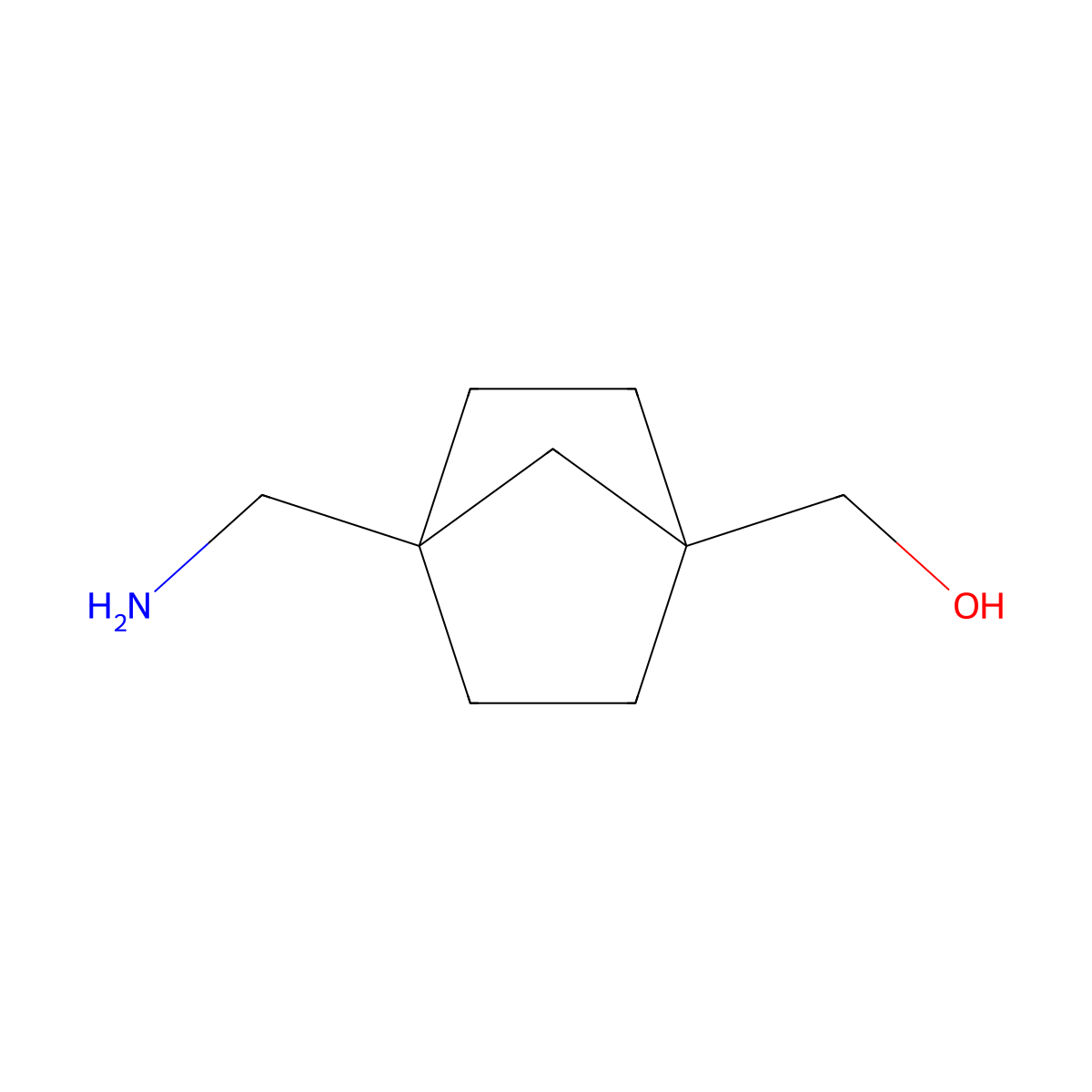 (4-(Aminomethyl)bicyclo[2.2.1]heptan-1-YL)methanol molecular structure, CAS 2092648-39-8
