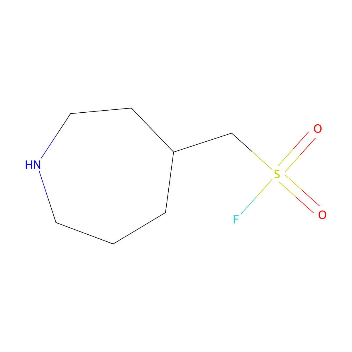 (Azepan-4-yl)methanesulfonyl fluoride molecular structure, CAS 2092668-28-3