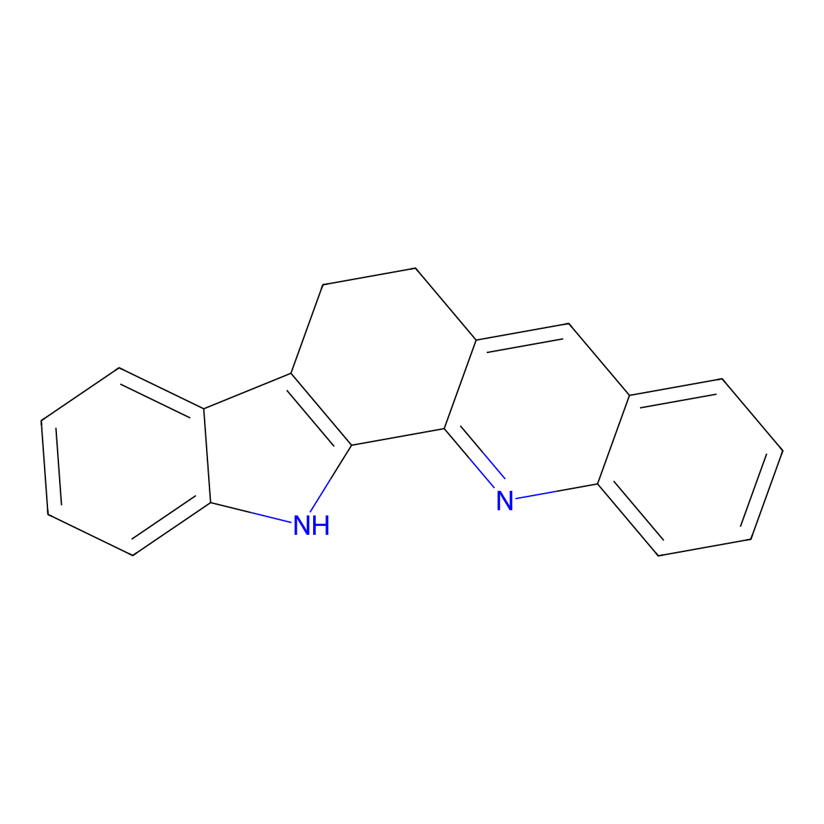 6,13-dihydro-5H-indolo[3,2-c]acridine molecular structure, CAS 209268-82-6