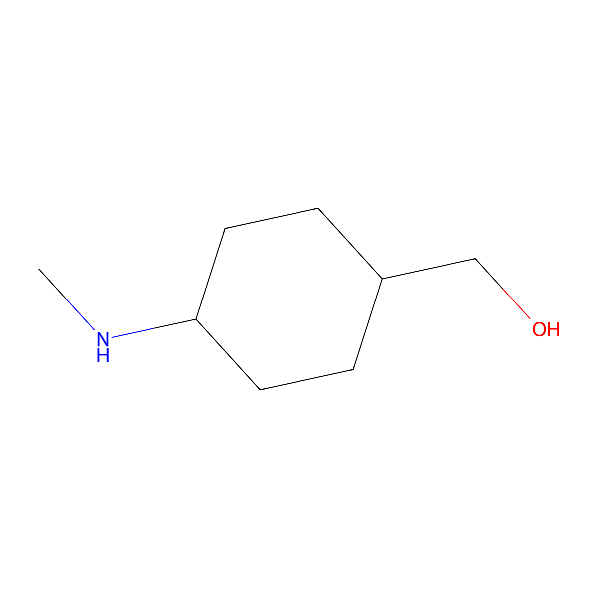 (4-(Methylamino)cyclohexyl)methanol molecular structure, CAS 2092685-93-1