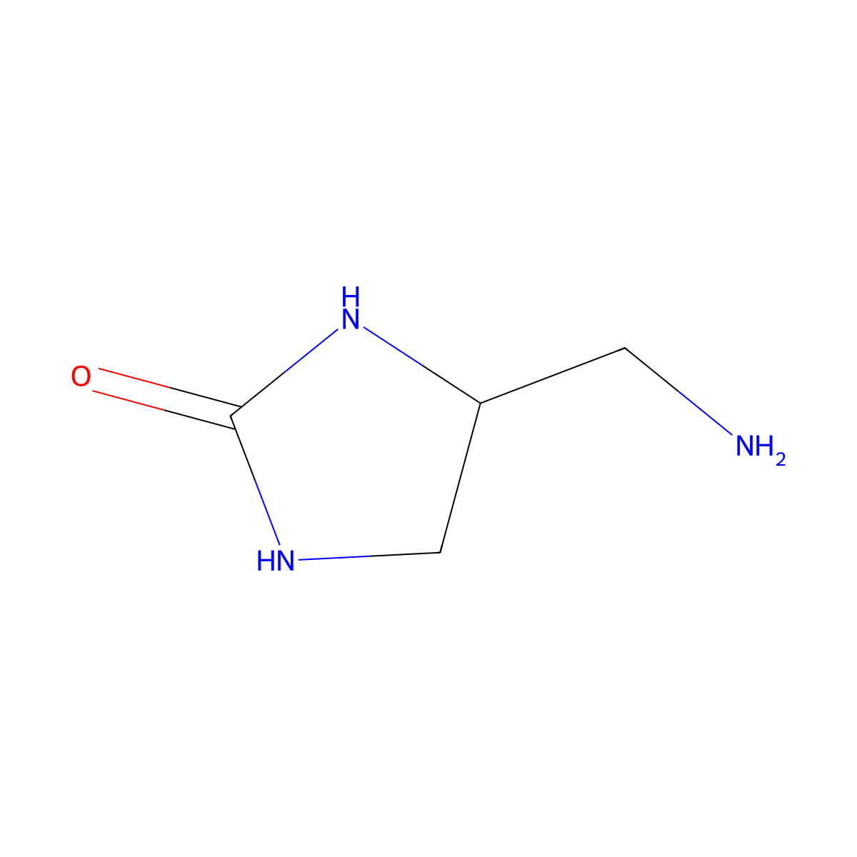 4-(Aminomethyl)imidazolidin-2-one molecular structure, CAS 2092687-91-5