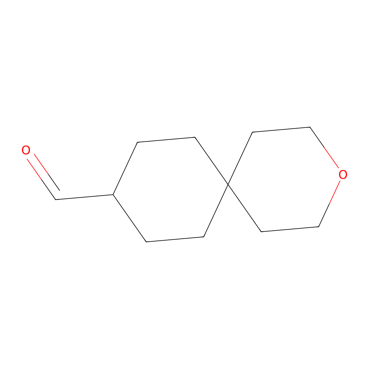 3-Oxaspiro[5.5]undecane-9-carbaldehyde molecular structure, CAS 2092688-34-9