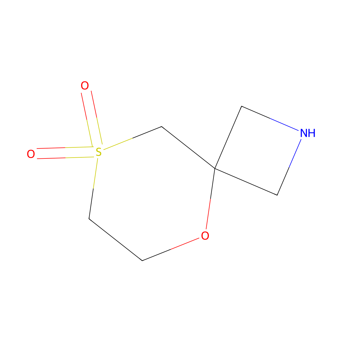 5-Oxa-8lambda6-thia-2-azaspiro[3.5]nonane-8,8-dione molecular structure, CAS 2092695-10-6