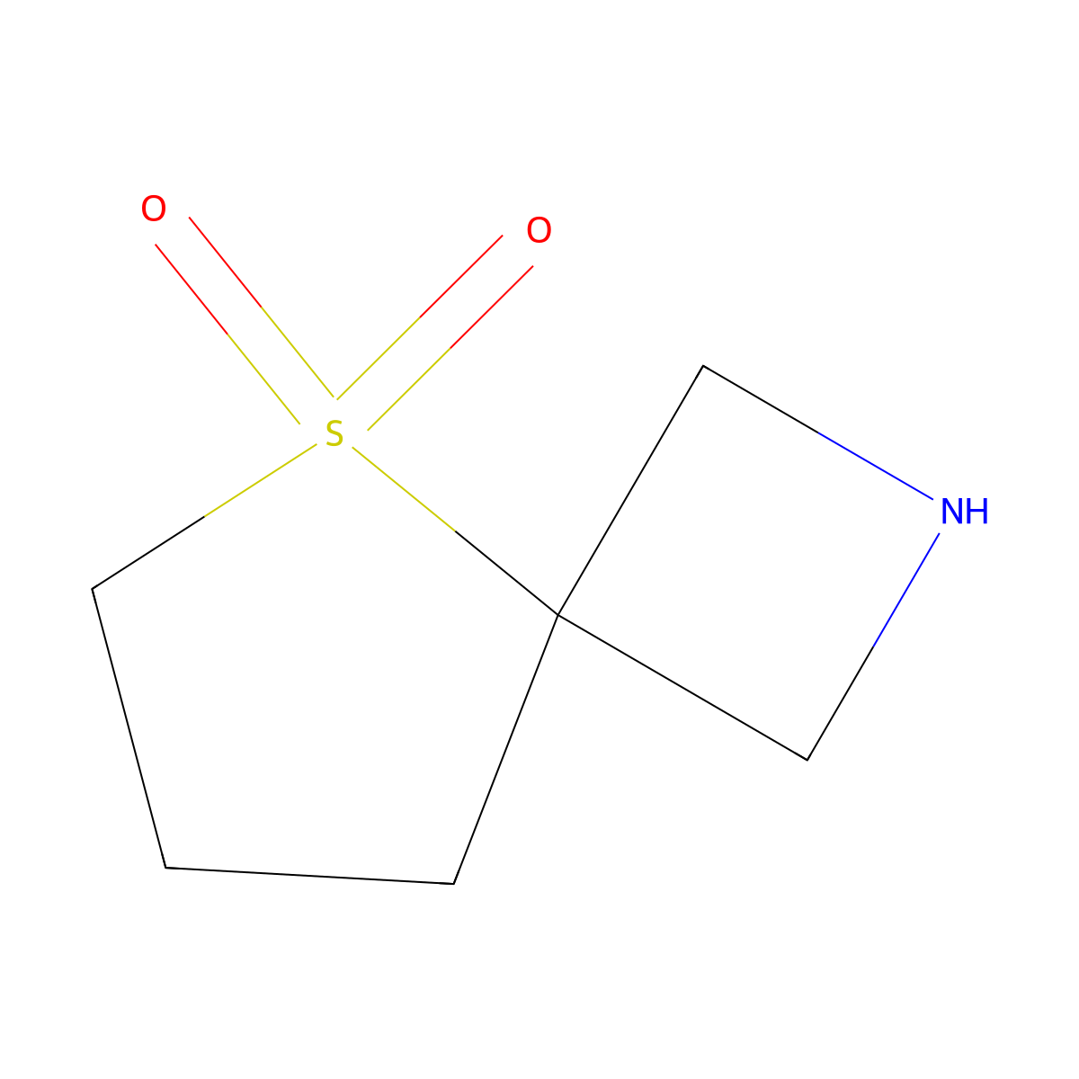 5-Thia-2-azaspiro[3.4]octane 5,5-dioxide molecular structure, CAS 2092699-01-7