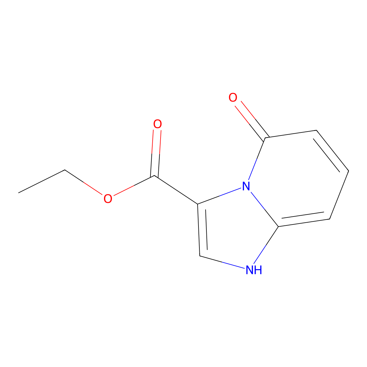 Ethyl 5-hydroxyimidazo[1,2-a]pyridine-3-carboxylate molecular structure, CAS 2092708-43-3