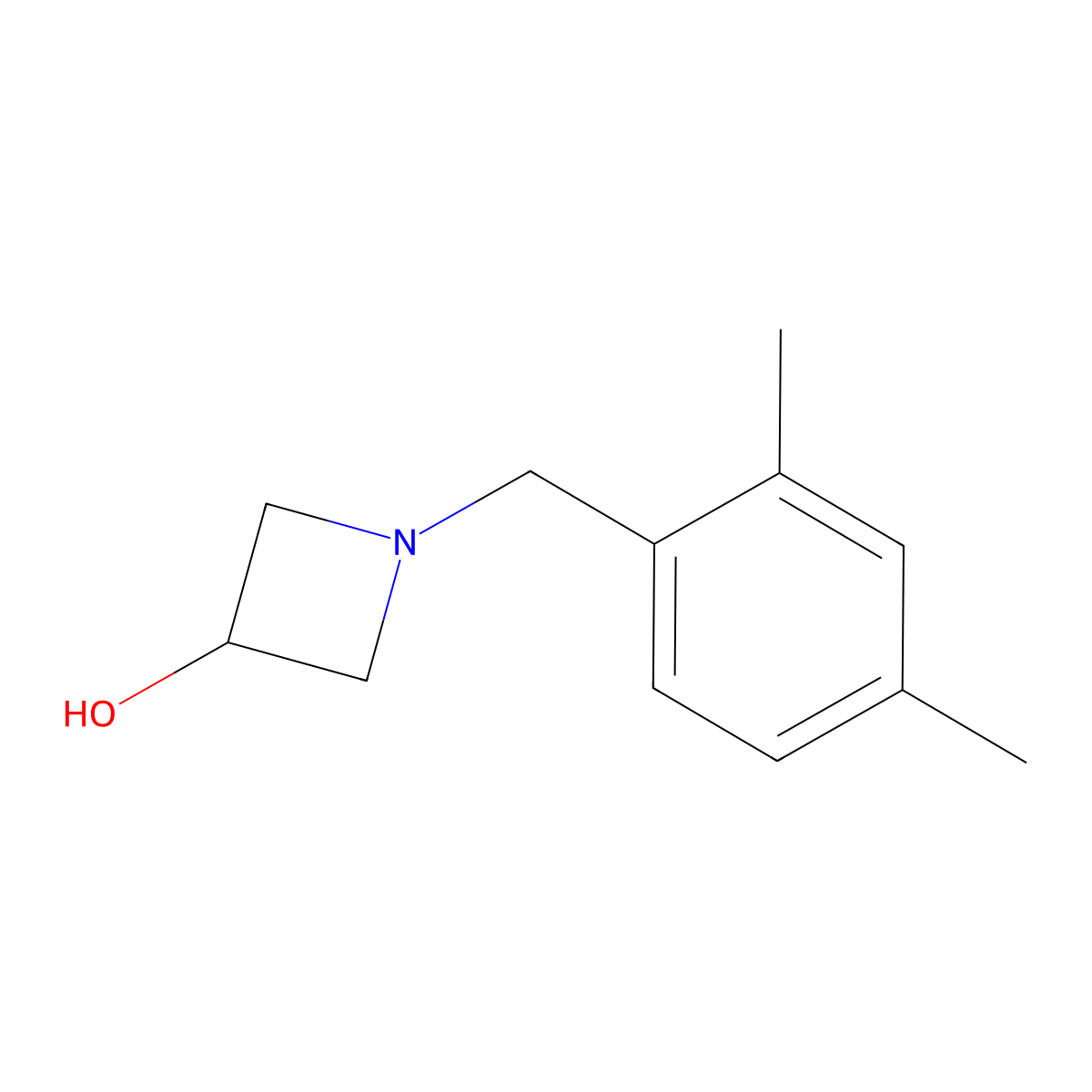 1-(2,4-Dimethylbenzyl)azetidin-3-ol molecular structure, CAS 2092711-06-1