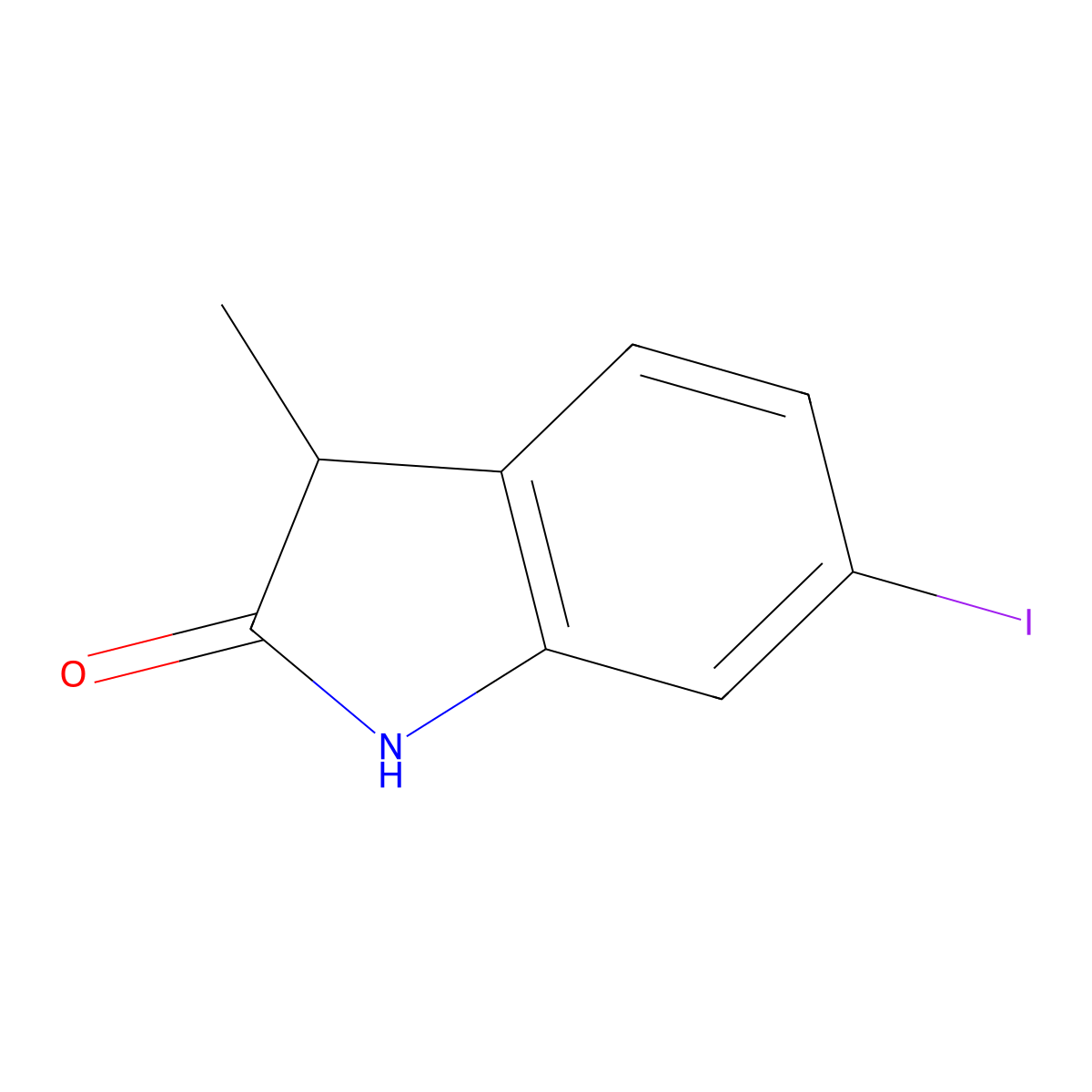 6-Iodo-3-methylindolin-2-one molecular structure, CAS 2092716-76-0