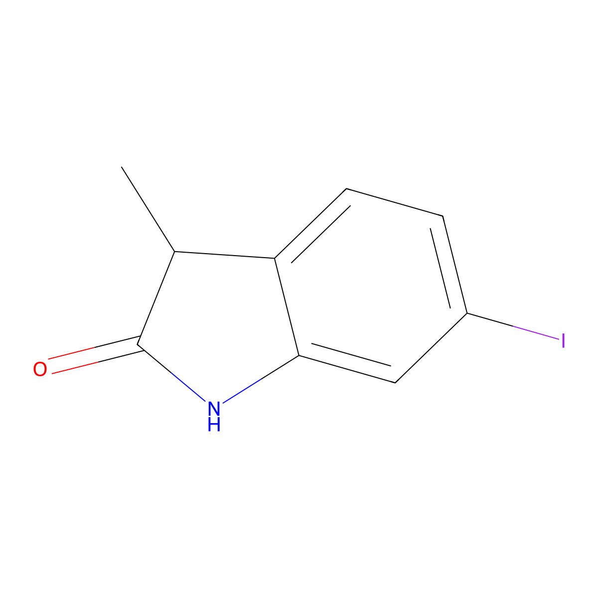 6-Iodo-3-methylindolin-2-one molecular structure, CAS 2092716-76-0