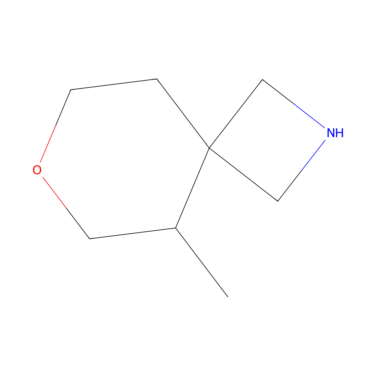 5-Methyl-7-oxa-2-azaspiro[3.5]nonane molecular structure, CAS 2092717-03-6
