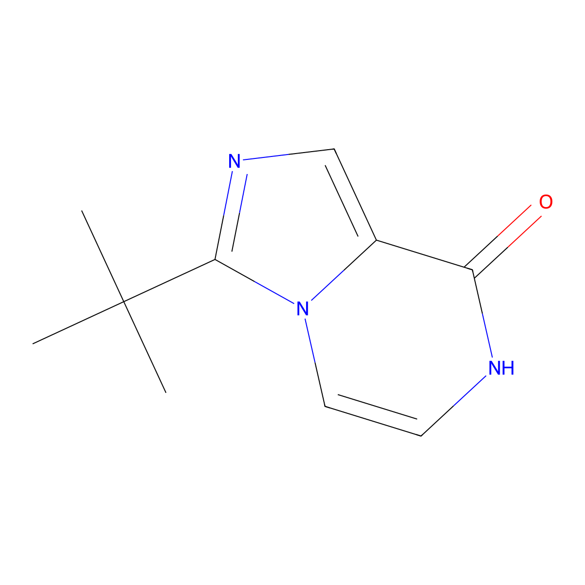 3-(Tert-butyl)imidazo[1,5-a]pyrazin-8-ol molecular structure, CAS 2092765-83-6