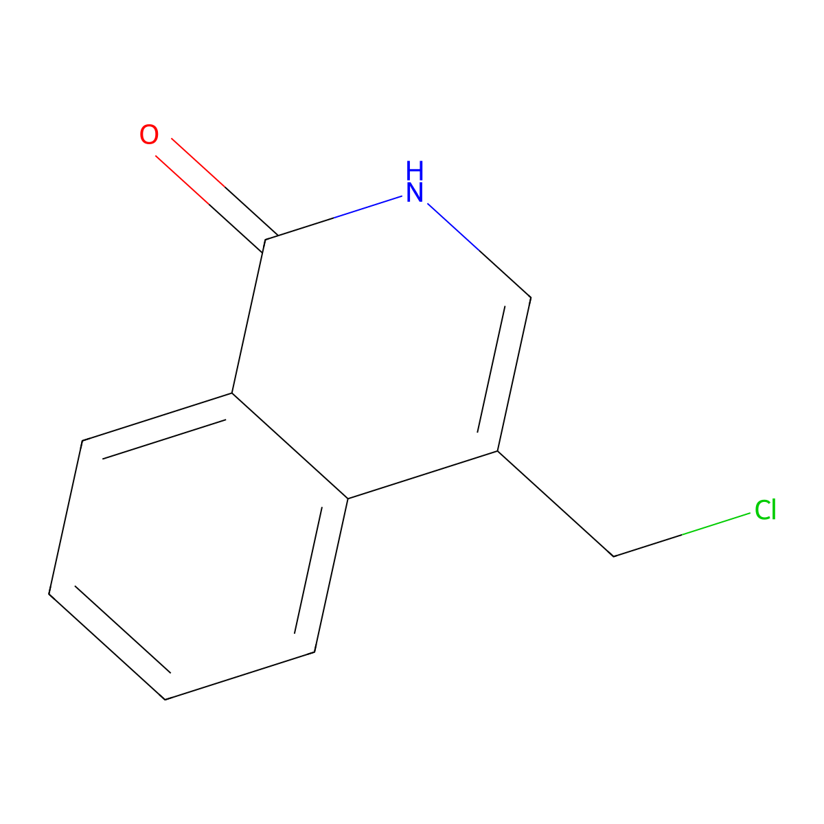 4-(Chloromethyl)-1,2-dihydroisoquinolin-1-one molecular structure, CAS 2092777-38-1