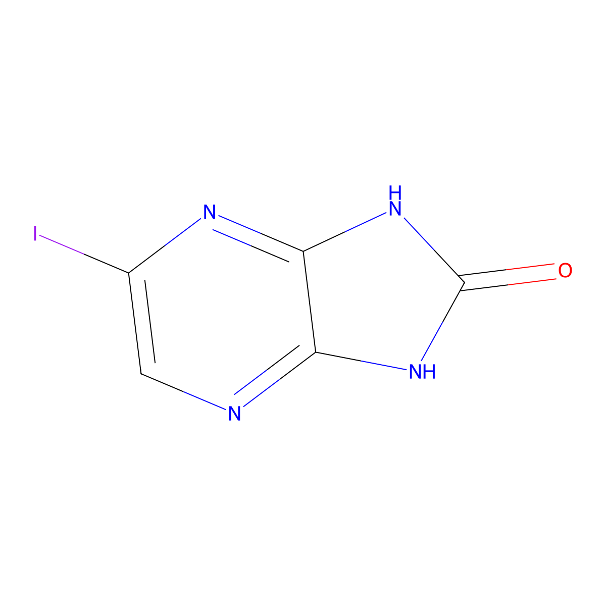 5-Iodo-1H-imidazo[4,5-b]pyrazin-2(3H)-one molecular structure, CAS 2092796-24-0