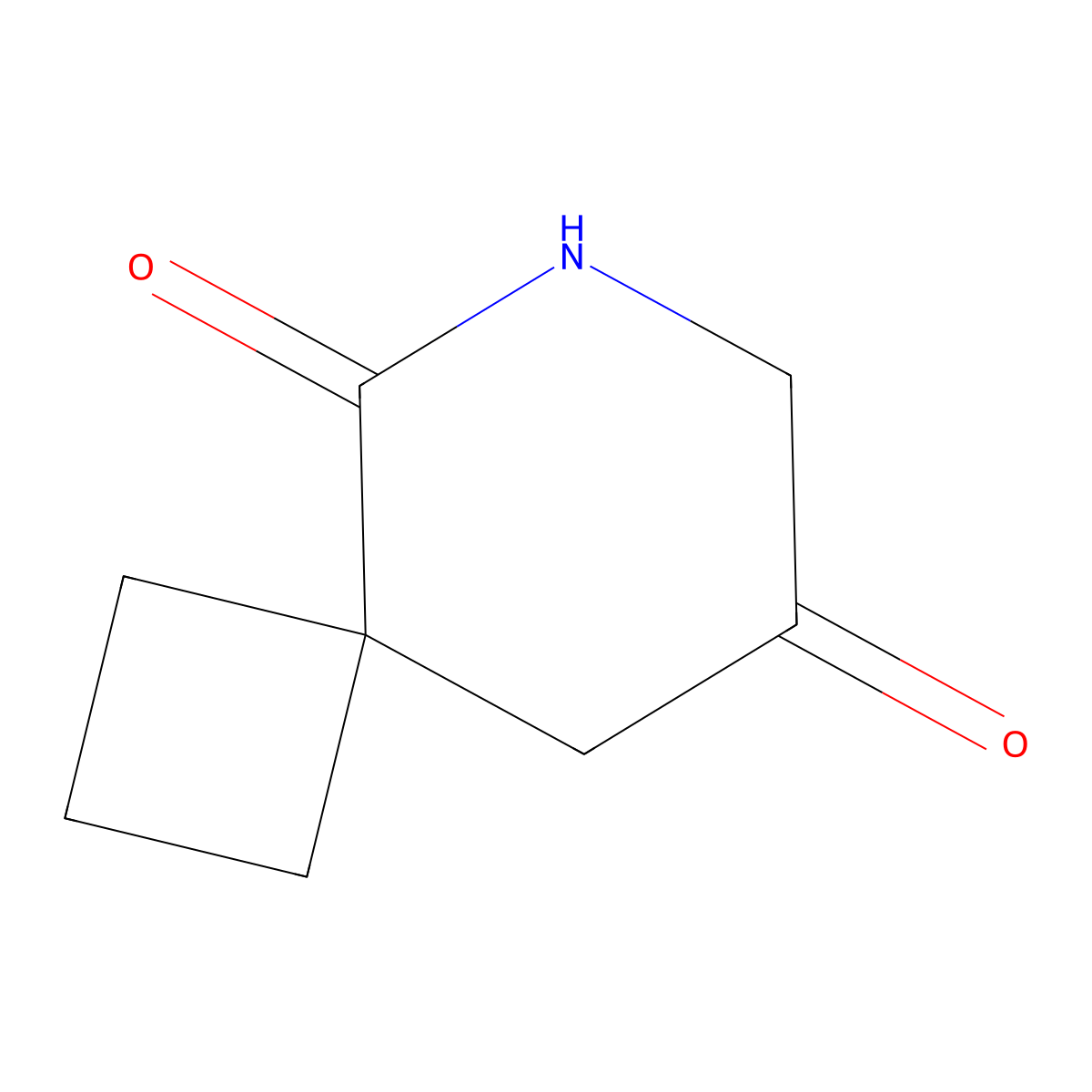 6-Azaspiro[3.5]nonane-5,8-dione molecular structure, CAS 2092805-39-3