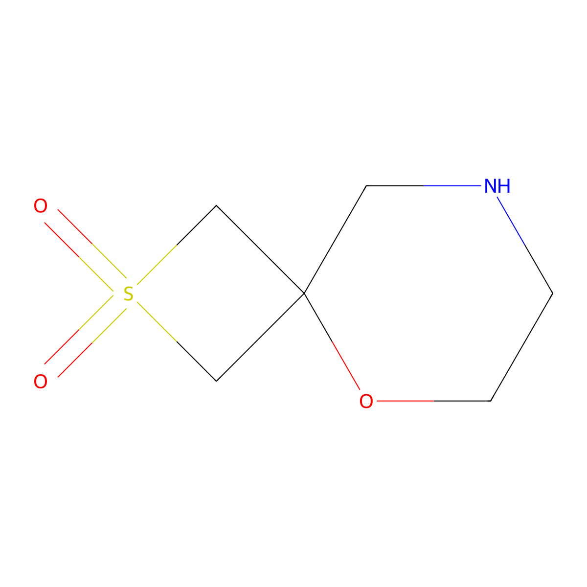 5-Oxa-2-thia-8-azaspiro[3.5]nonane 2,2-dioxide molecular structure, CAS 2092815-18-2