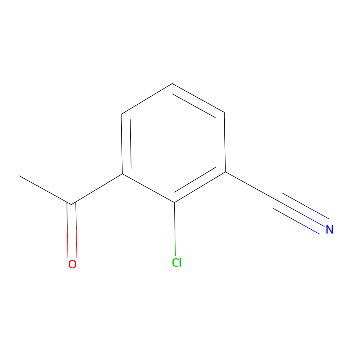 3-Acetyl-2-chlorobenzonitrile molecular structure, CAS 2092820-46-5