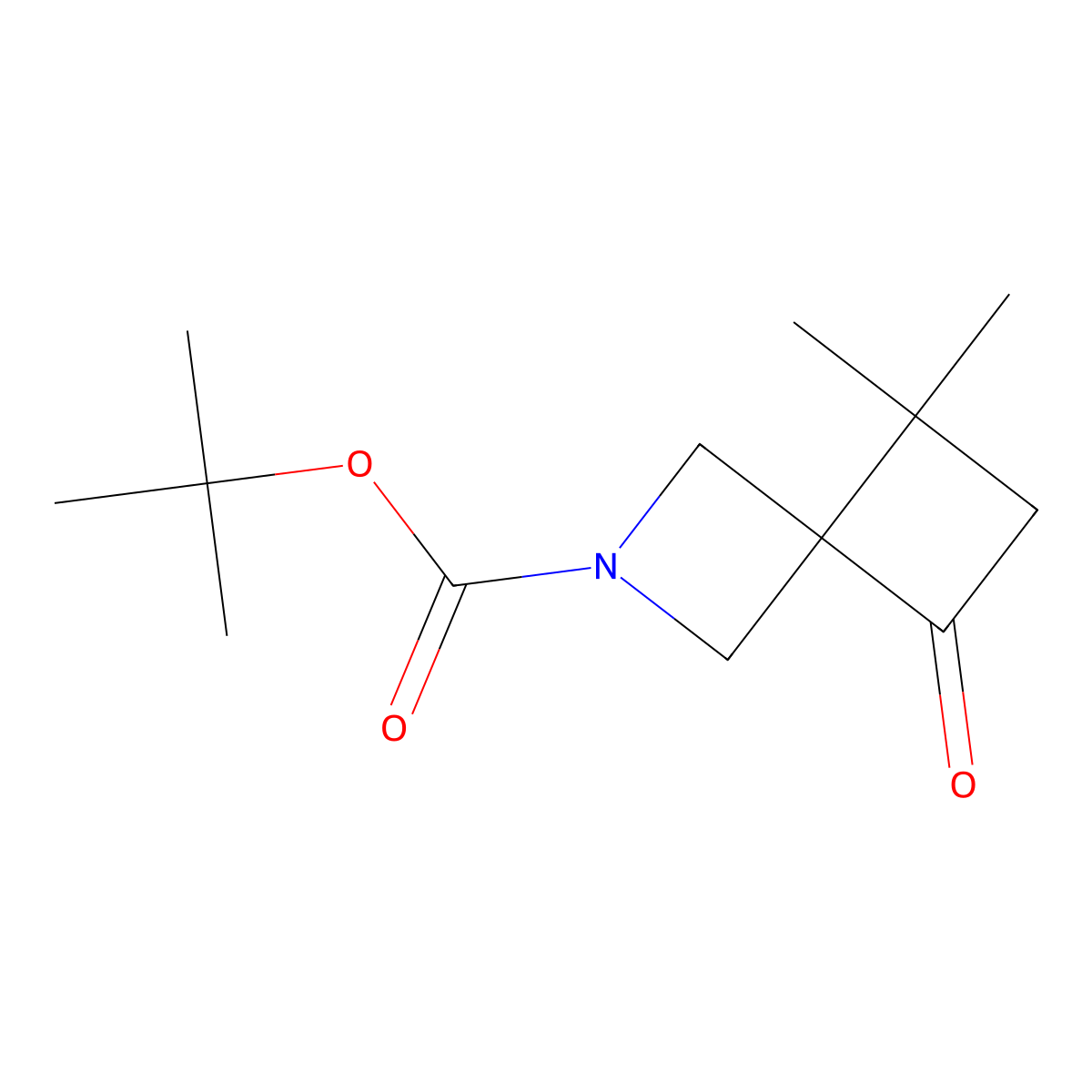 tert-Butyl 5,5-dimethyl-7-oxo-2-azaspiro[3.3]heptane-2-carboxylate molecular structure, CAS 2092825-28-8