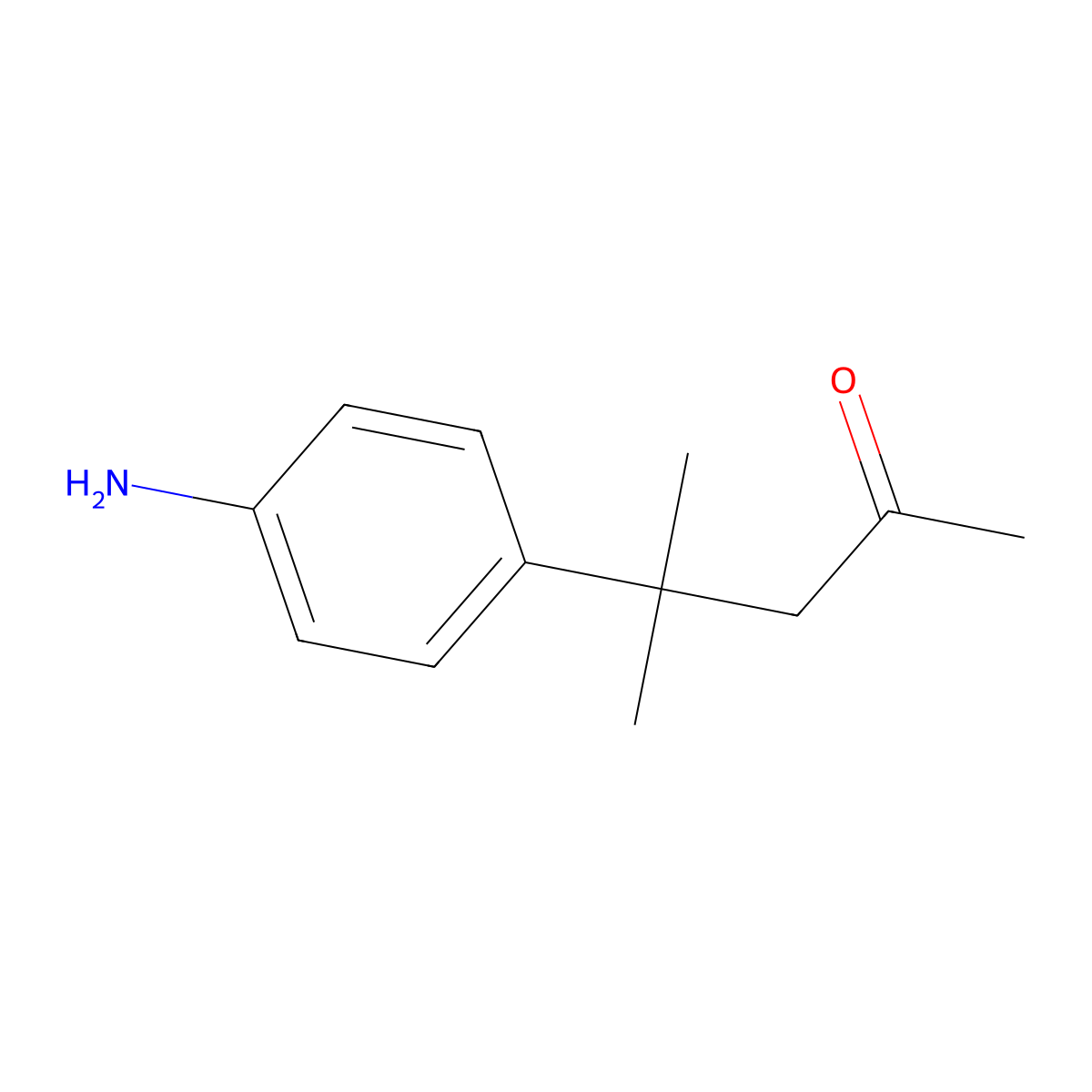 4-(4-Aminophenyl)-4-methylpentan-2-one molecular structure, CAS 2092835-86-2