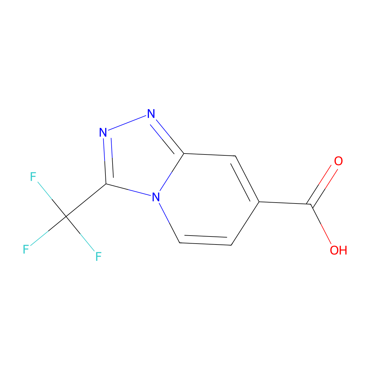 3-(Trifluoromethyl)-[1,2,4]triazolo[4,3-a]pyridine-7-carboxylic acid molecular structure, CAS 2092858-23-4