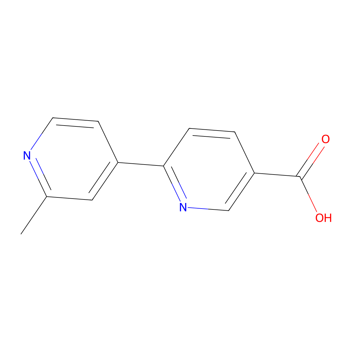 6-(2-Methylpyridin-4-yl)pyridine-3-carboxylic acid molecular structure, CAS 2092859-13-5