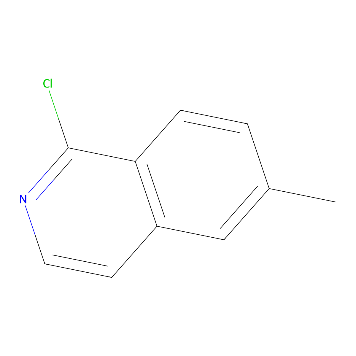 1-Chloro-6-methylisoquinoline molecular structure, CAS 209286-73-7