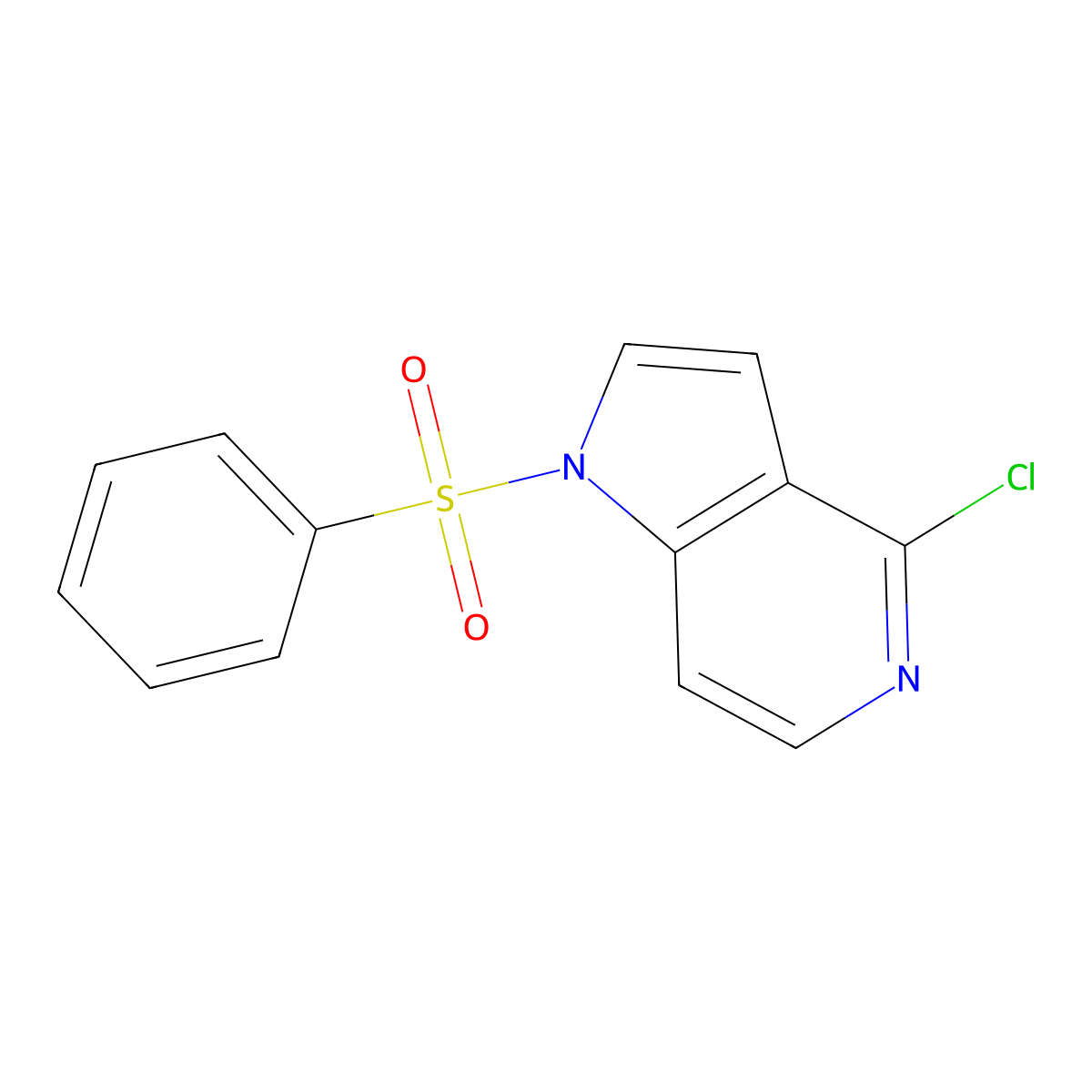 1-(Phenylsulfonyl)-4-chloro-5-azaindole molecular structure, CAS 209286-78-2
