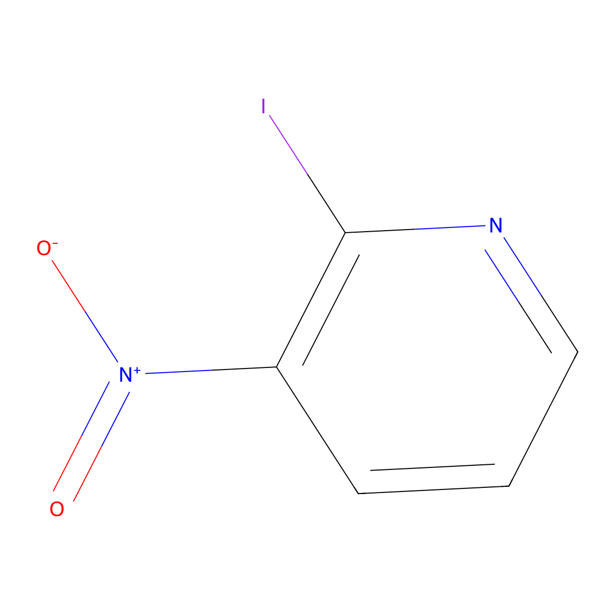 2-Iodo-3-nitropyridine molecular structure, CAS 209286-96-4