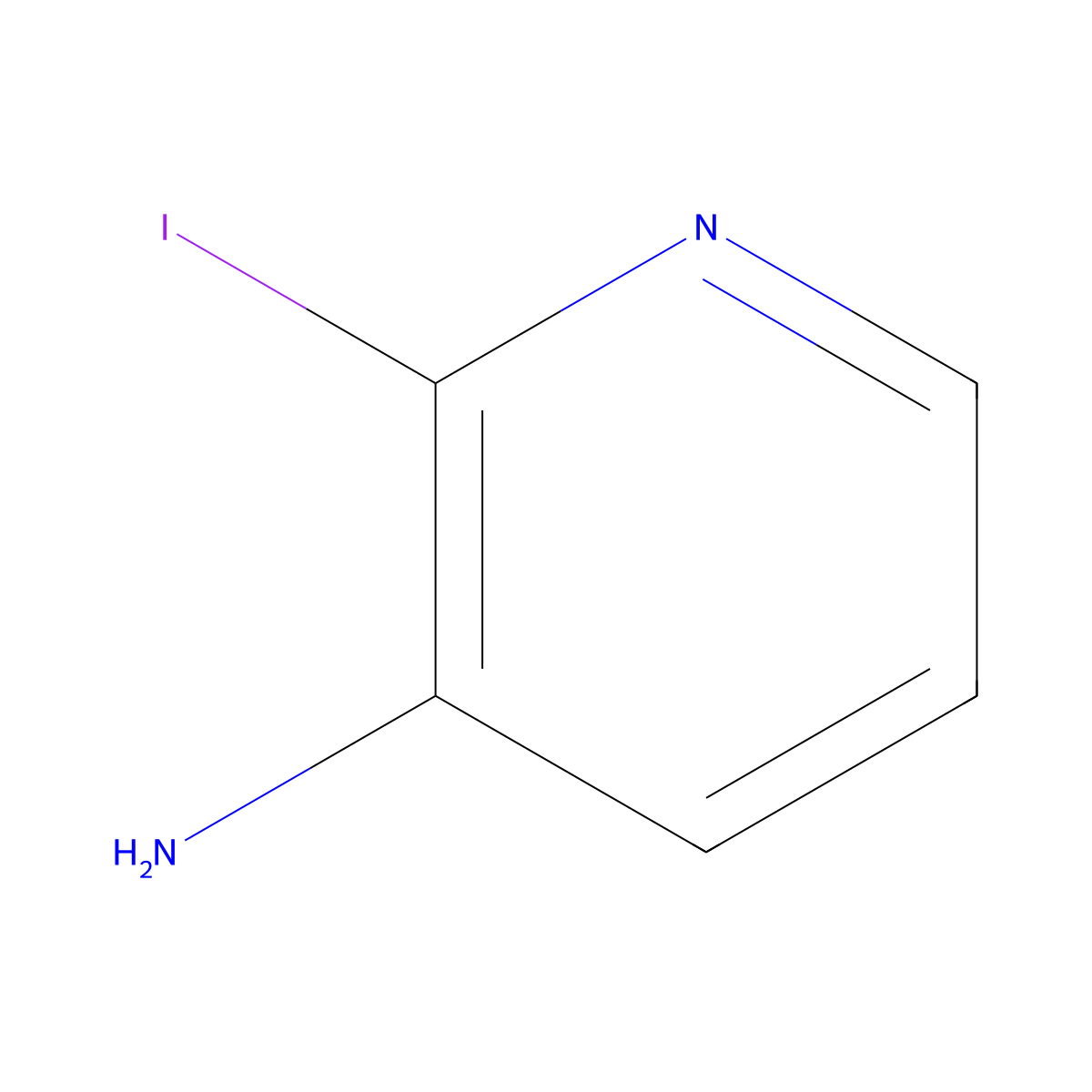 2-Iodopyridin-3-amine molecular structure, CAS 209286-97-5
