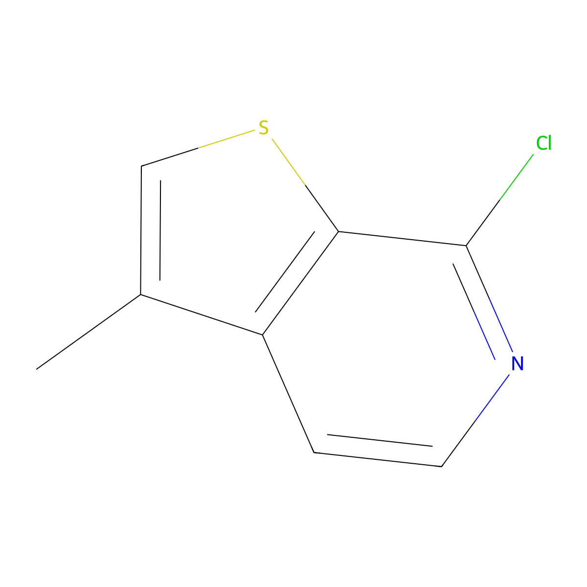 7-Chloro-3-methylthieno[2,3-C]pyridine molecular structure, CAS 209287-21-8
