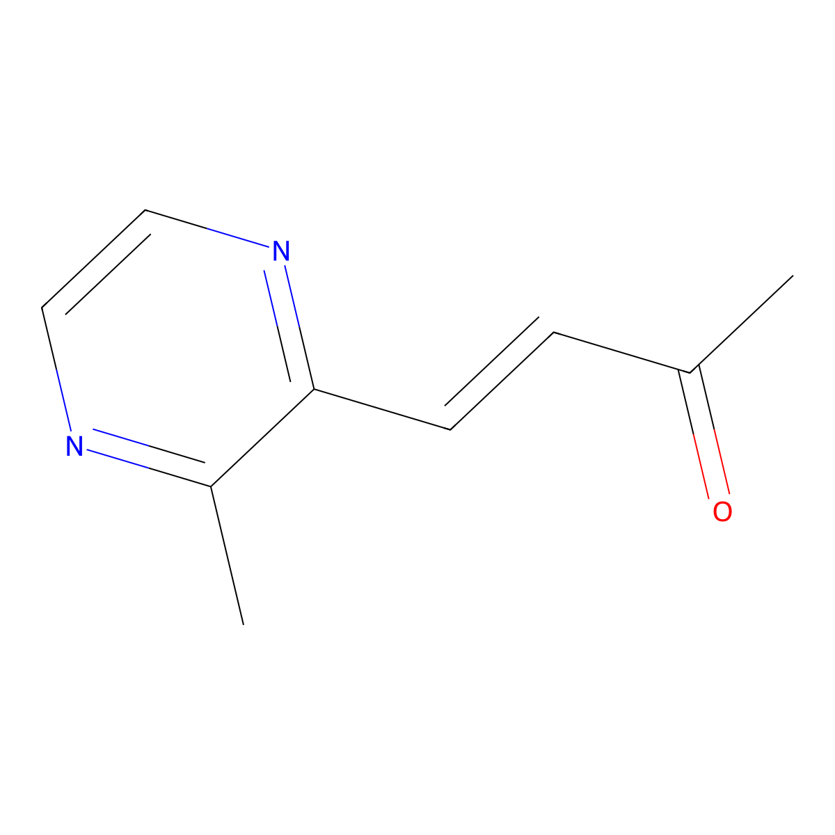 4-(3-Methylpyrazin-2-yl)but-3-en-2-one molecular structure, CAS 2092882-73-8