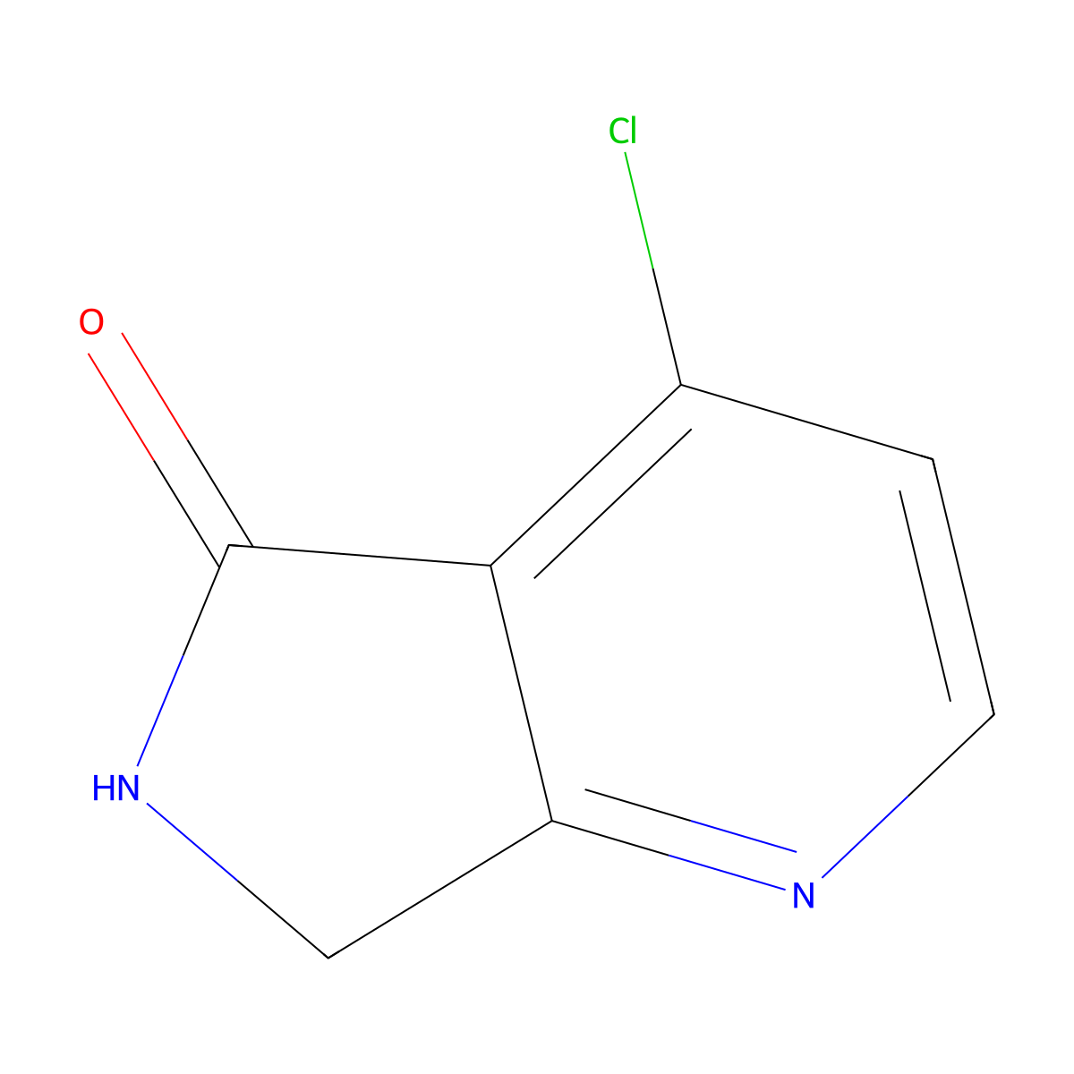 4-Chloro-6,7-dihydro-5H-pyrrolo[3,4-b]pyridin-5-one molecular structure, CAS 2092894-32-9