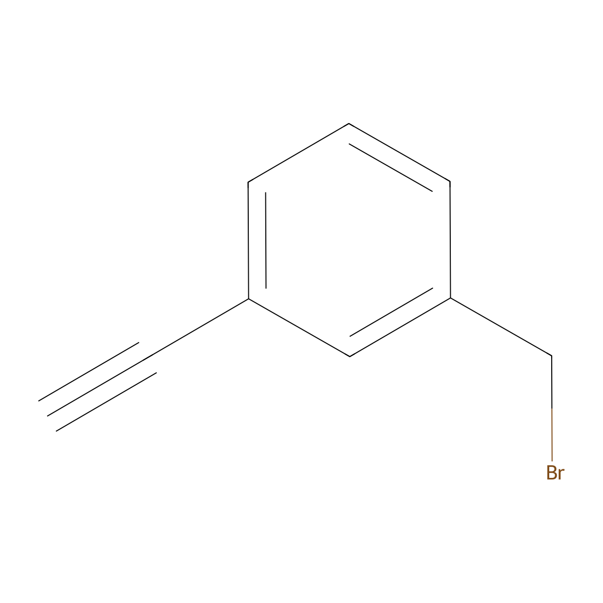 1-(Bromomethyl)-3-ethynylbenzene molecular structure, CAS 2092915-03-0