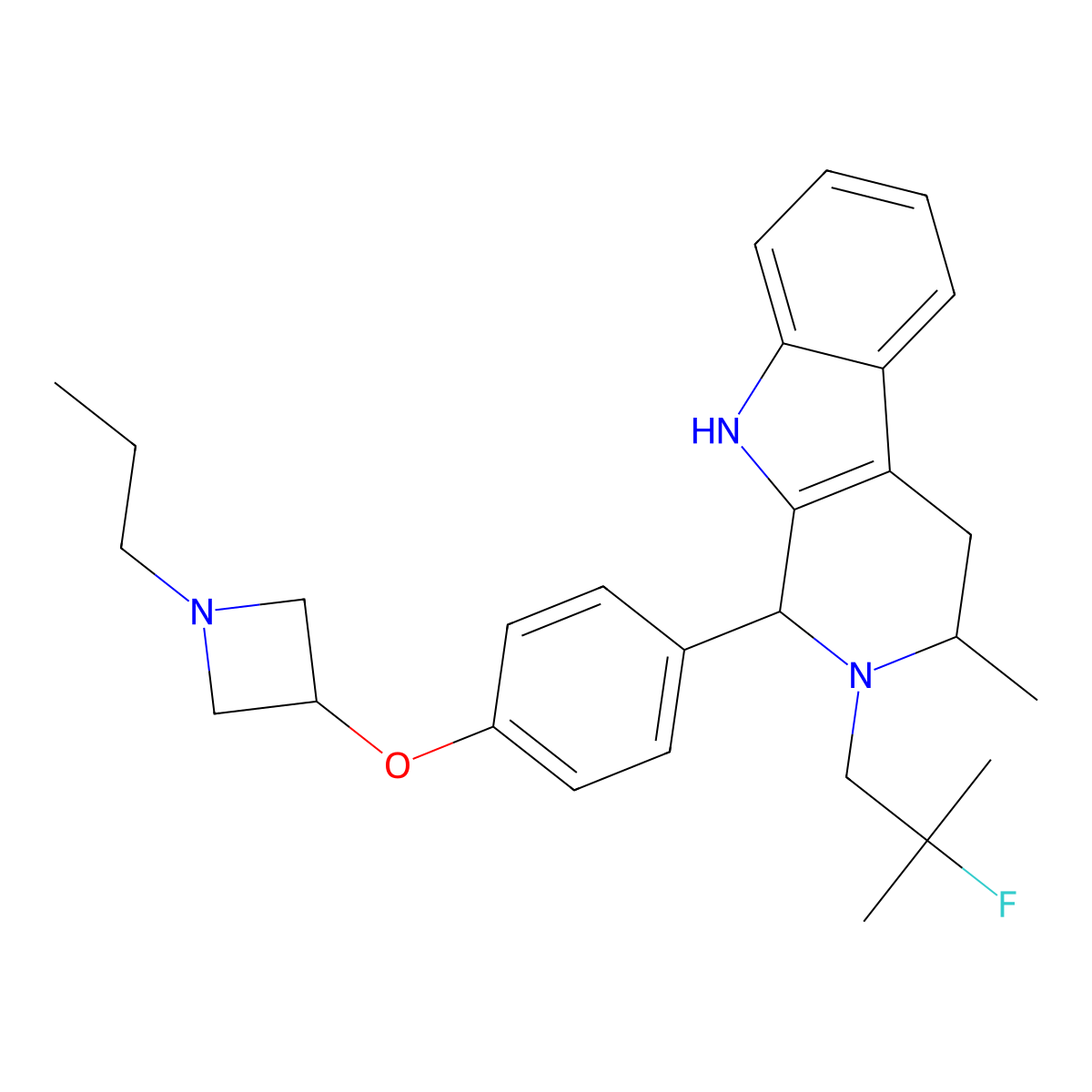 Palazestrant molecular structure, CAS 2092925-89-6