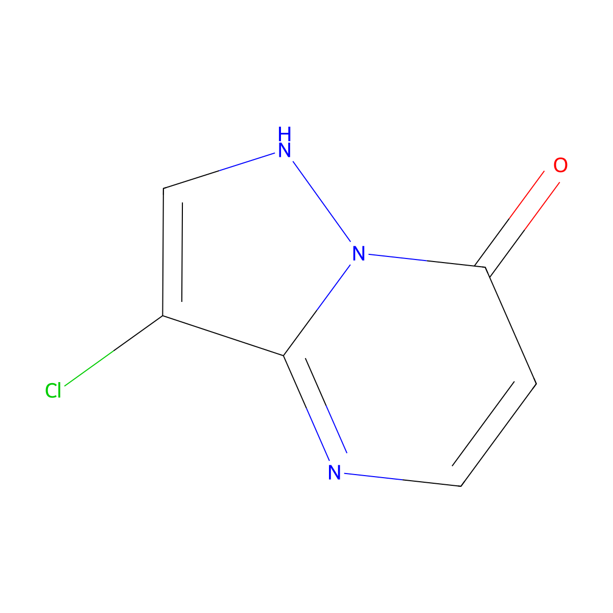 3-Chloro-4h-pyrazolo[1,5-a]pyrimidin-7-one molecular structure, CAS 2092929-92-3