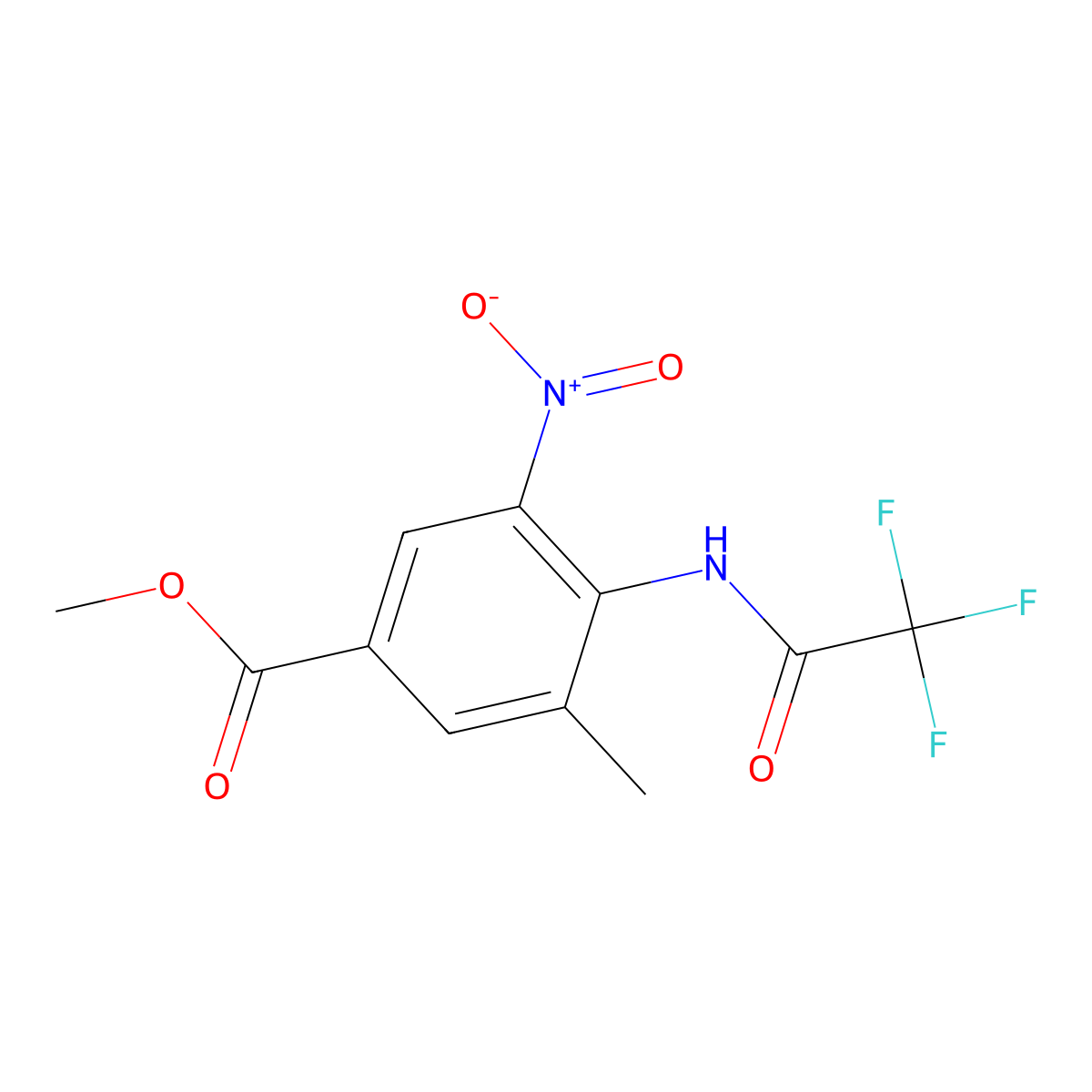 3-Methyl-5-nitro-4-(2,2,2-trifluoro-acetylamino)-benzoic acid methyl ester molecular structure, CAS 2092929-93-4
