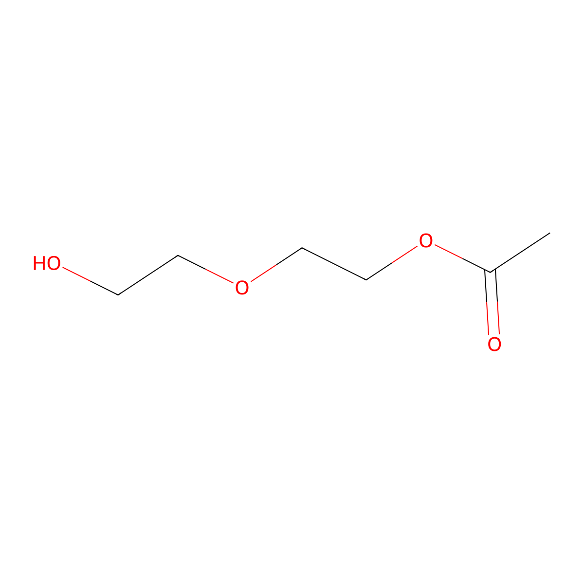 2-(2-Hydroxyethoxy)ethyl acetate molecular structure, CAS 2093-20-1