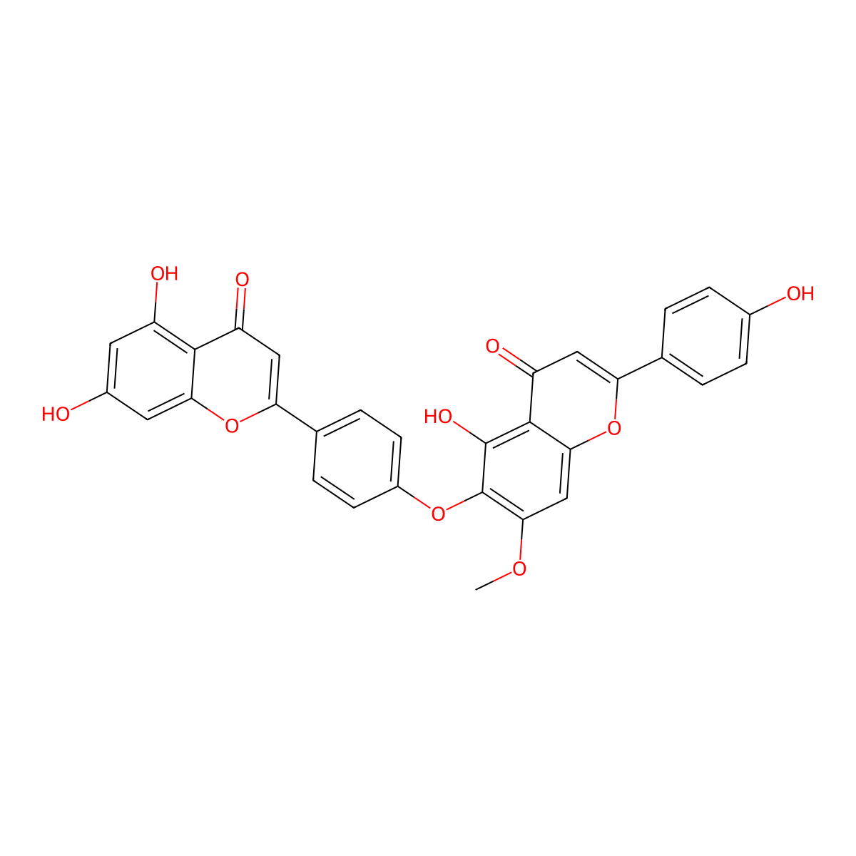 Isocryptomerin molecular structure, CAS 20931-58-2