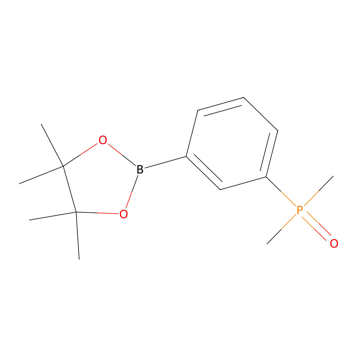 2-(3-(Dimethylphosphoryl)phenyl)-4,4,5,5-tetramethyl-1,3,2-dioxaborolane molecular structure, CAS 2093110-21-3