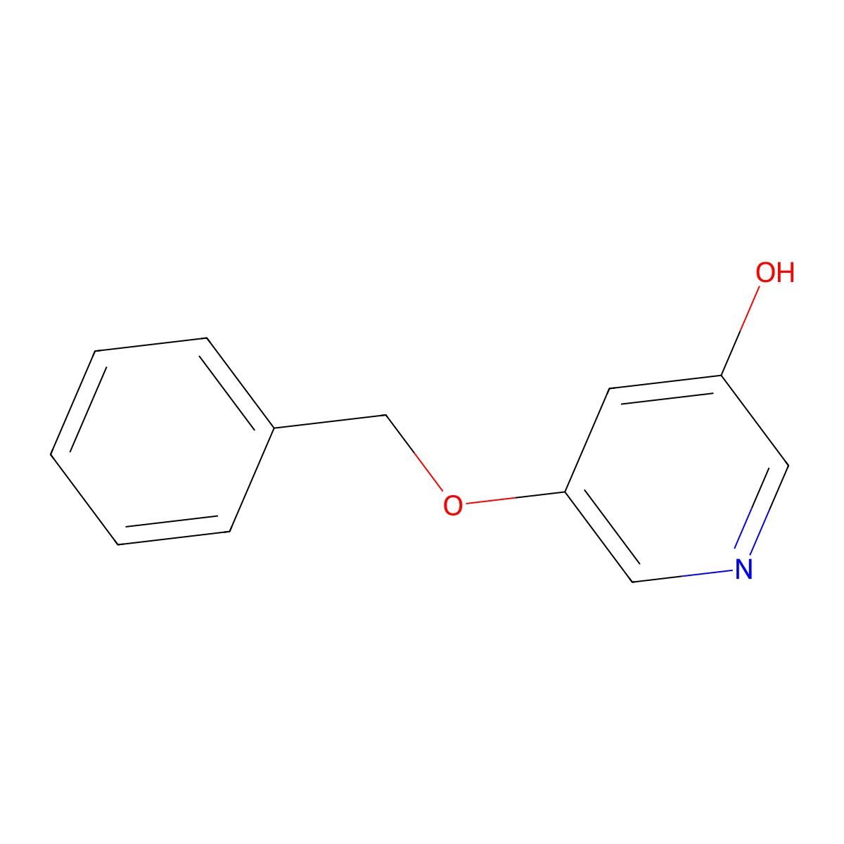 3-Benzyloxy-5-hydroxypyridine molecular structure, CAS 209328-93-8
