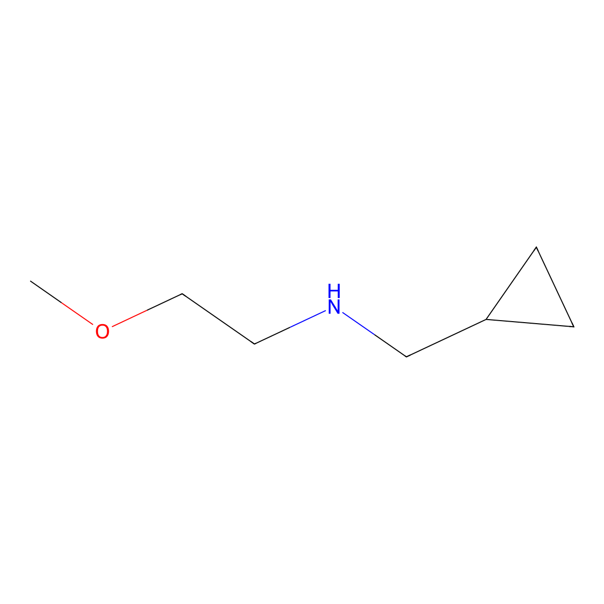 (Cyclopropylmethyl)(2-methoxyethyl)amine molecular structure, CAS 209334-89-4