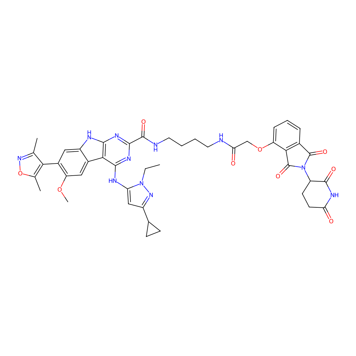 PROTAC BET Degrader-1 molecular structure, CAS 2093386-22-0
