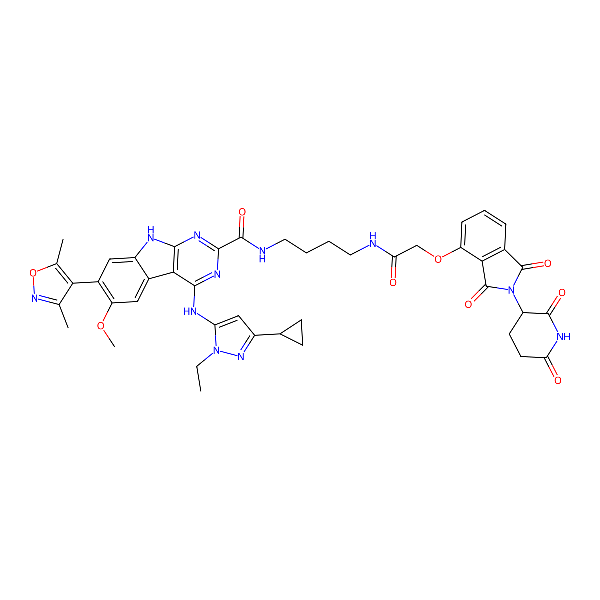 PROTAC BET Degrader-1 molecular structure, CAS 2093386-22-0
