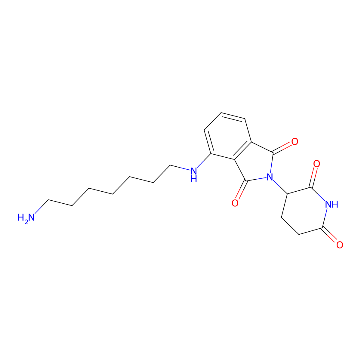 4-((7-Aminoheptyl)amino)-2-(2,6-dioxopiperidin-3-yl)isoindoline-1,3-dione molecular structure, CAS 2093387-55-2