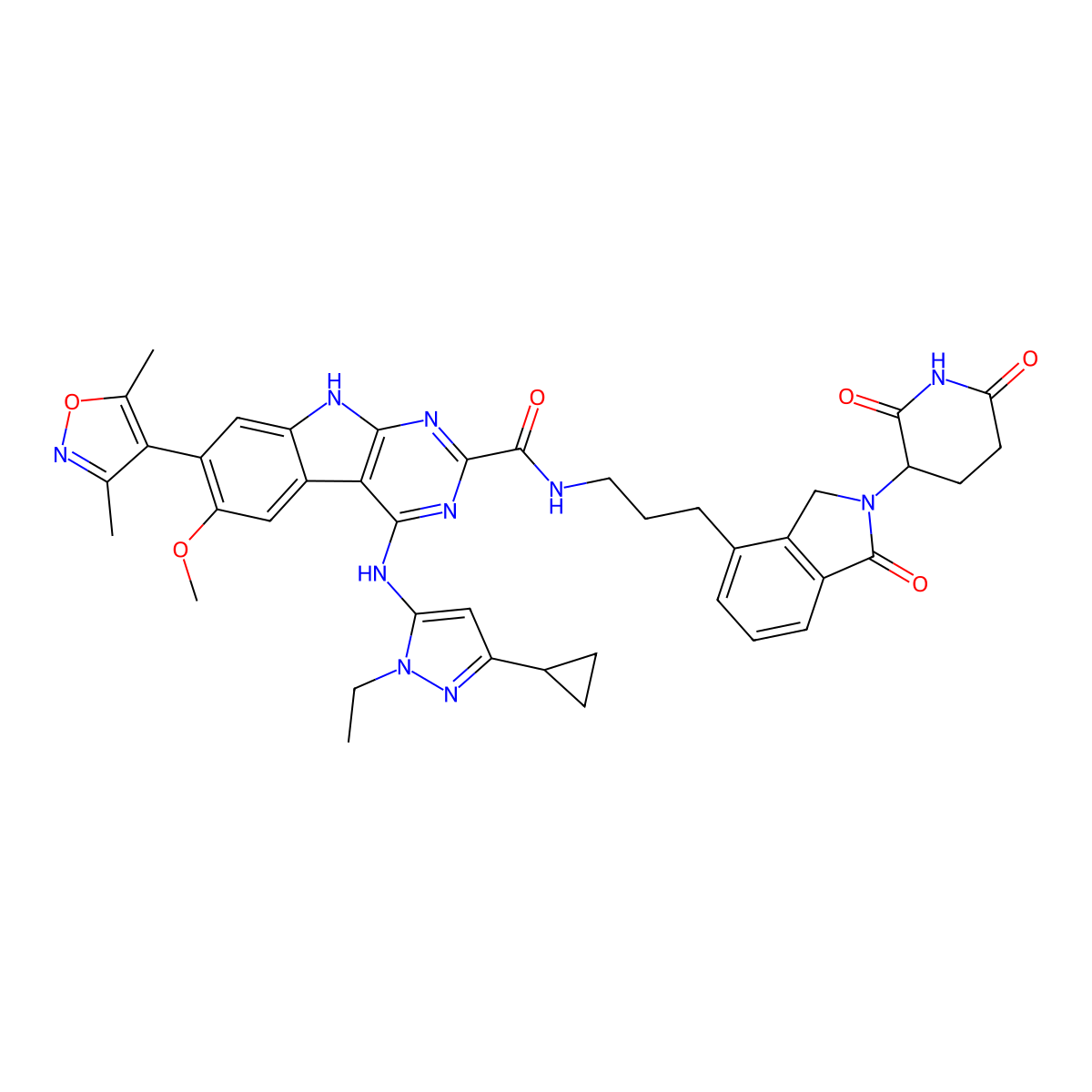 PROTAC BET degrader-2 molecular structure, CAS 2093388-33-9