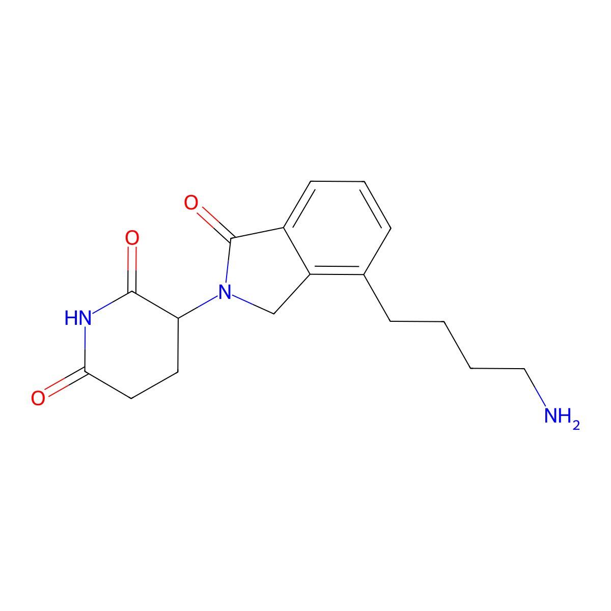 3-(4-(4-Aminobutyl)-1-oxoisoindolin-2-yl)piperidine-2,6-dione molecular structure, CAS 2093388-69-1